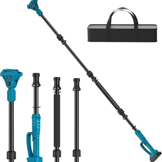 Teleskopstange für Hochentaster und Gartenschere Kompatibel mit Makita 18V(ohne Akku),Astschere Teleskop Ausziehbar bis 2m, Drehung Verlängerungsstange Aluminiumlegierung mit Handtasche