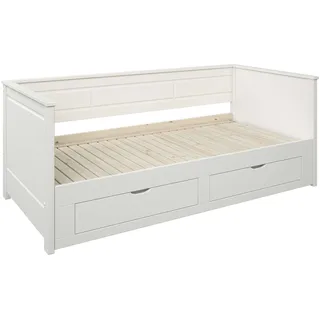 Home Affaire Ausziehbett »Leorben, OTTOs Choice, Daybed, Jugendbett, Landhausstil, Massivholz«, weiß