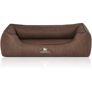 Knuffelwuff Hundebett Rockland XL 105 x 75 cm braun