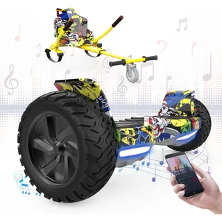 Hoverboards mit Go-Kart 8,5 Zoll, Bluetooth RCB-HY-A16 gelb 40-66 cm
