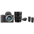 Sony Vlog-Kamera Alpha ZV-E10 II + SEL 16-55mm f/2,8 G + Mikrofonsystem ECM-W3 Duo