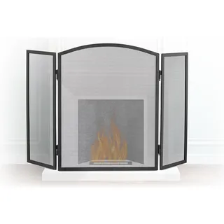 Relaxdays Funkenschutzgitter 62 x 96 cm schwarz
