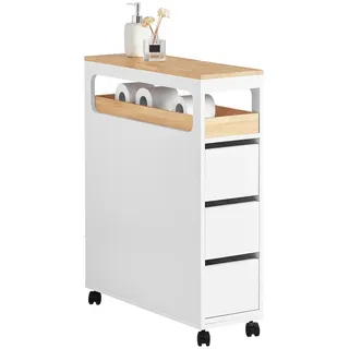 SoBuy Nischenwagen Weiß