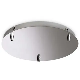 Ideal Lux Baldachin, rund, Ø 30cm, 3-fach, chrom IDEA-285597
