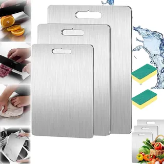 Katuchef - Katuchef Titan Schneidebrett,Titan Schneidbrett,Titanium Schneidebretter Titan,Titan Schneidebrett 3er Set,Cutting Board,Titanium Cutting Boards (Small (1PCS))