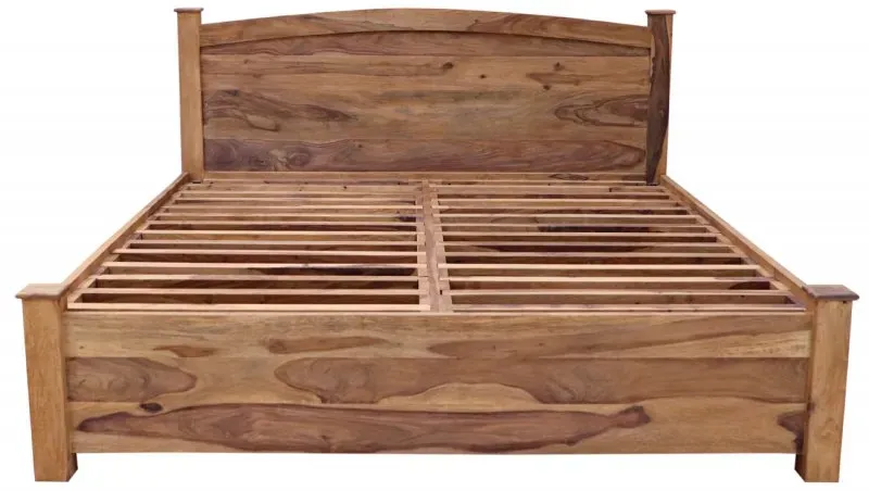 Bett mit Stauraum Rami 180x200 aus indischem Sheesham-Massivholz