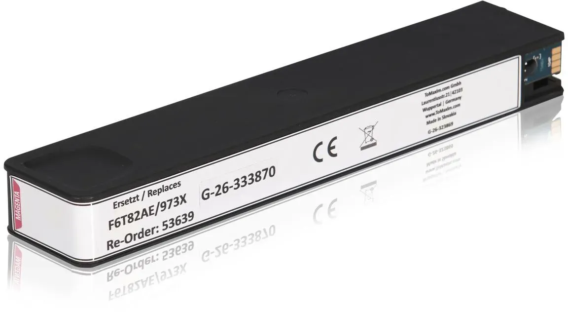 Kompatibel zu HP F6T82AE / 973X Tintenpatrone, magenta