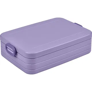 Mepal - Lunchbox Take a Break Large - Brotdose To Go - Für 4 Sandwiches oder 8 Brotscheiben - Meal Prep Box - Essensbox mit Unterteilung - Spülmasch