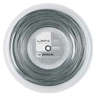 Luxilon Tennissaite Adrenaline (Haltbarkeit) silber 200m Rolle
