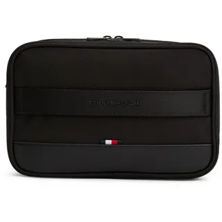 Tommy Hilfiger Kulturbeutel »TH NYLON TRAVEL WASHBAG«, Reise, Geschäftreise, Minibag, Kosmetiktasche mit Logoflag, schwarz