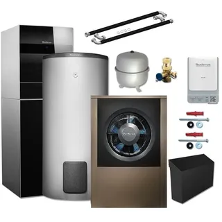 Buderus WLW196i-11 AR TP120 Logaplus Wärmepumpen-Paket mit Warmwasserspeicher SH400 RS-B - 7739616367