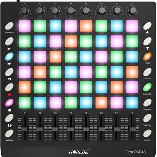 Worlde Orca-Pad48 - Midi controller Pad mit triggers und faders