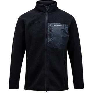 Peak Performance Pile Fleece Mit Durchgehendem Reißverschluss - Black - L