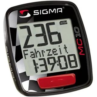 Sigma Mc 10 Moto Fahrradcomputer - Black - One Size