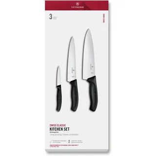 Victorinox Swiss Classic Allzweckmesser 20 cm 3-tlg. Schwarz