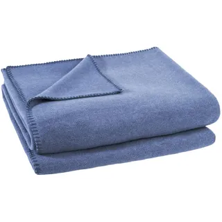 Soft-Fleece Decke 160 x 200 cm indigo