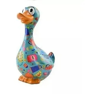 Pomme Pidou Spardose Gans Gaston Grösse M Blau (E)