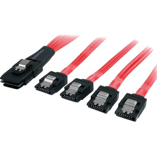 Startech SAS Kabel - SFF-8087 4x SATA, - Seriell ATA / SAS Kabel