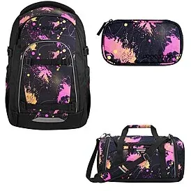 Coocazoo Mate Colour Drift Schulrucksack Set 3tlg