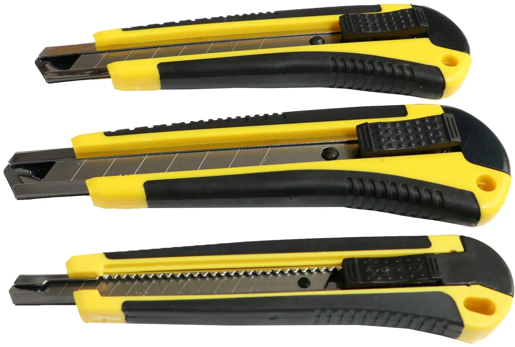 GO/ON Universalmesser-Set, Cuttermesser-Set, mit Softgriff, 3-teilig, 1 x 9 mm, ...
