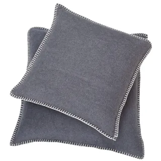 David Fussenegger Kissenbezug Filz mélé Dekokissen aus Baumwolle flauschig weich, 40x40 cm