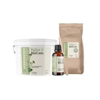 Relax-Biocare Pferdeerde-Set Lebermoos & Niem,