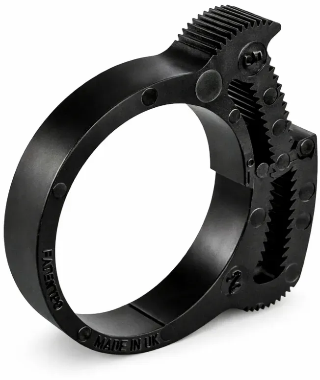 Schlauchschelle Kunststoff, Herbie Clip  Schnapp-Schlauchschelle, Nylon (schwarz)  / (Spannbereich) 10,3 - 12,0 mm