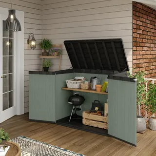 KETER Garten-Aufbewahrungsbox 140 x 80 x 118 cm Grün
