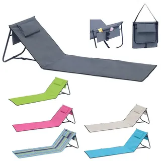 Mojawo Strandliege Strandmatte faltbar L152xB51xH41cm-MSM05-Limegrün-var