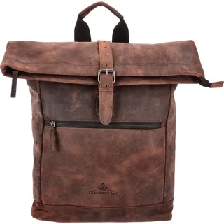 The Skandinavian Brand Leder Rucksack Hunter braun