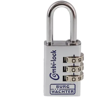 Burg Wächter Vorhängeschloss Combi 90 30 Chromo SB