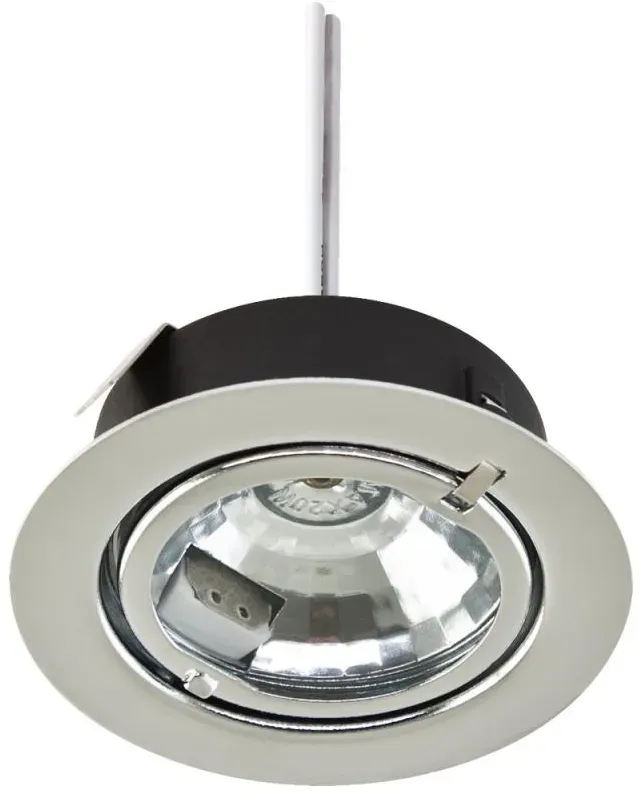 EVN Decken-Einbaustrahler für Niedervolt G4 Leuchtmittel rund chrom IP20 12V EinbauØ60