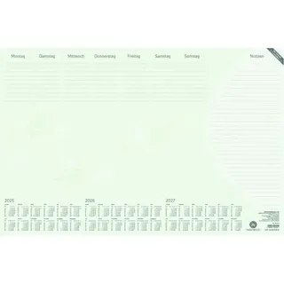 Papier-Schreibunterlage Natura 60x40cm RC mit Kalendarium