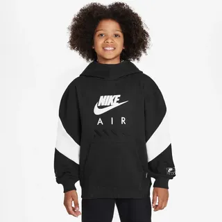 Nike Air Fleece Hoodie Kinder 010 black/white/white S 128-137 cm