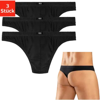 H.I.S. H.I.S String, (Packung, 3 St.), aus weichem Baumwoll-Stretch H.I.S schwarz