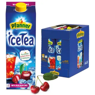 Pfanner Eistee Wildkirsche 6x2L Tetra Pak