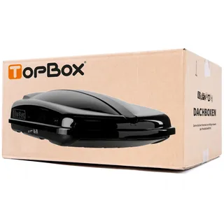 Topbox DACHBOX TOPBOX 480 DACHKOFFER AUTOBOX SCHWARZ, GLÄNZEND NEU
