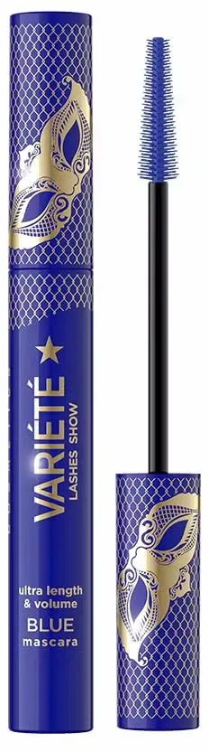 Verlängernde und verdichtende Wimperntusche, Blau