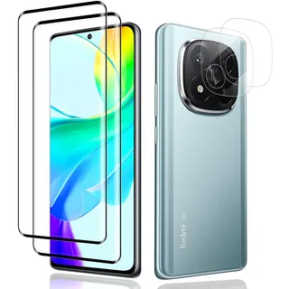 2 Stück Schutzfolie für Panzerglas für Xiaomi Redmi Note 14 Pro Plus 5G & 2 Stück Kameraschutz Folie, Sensitive Touch, 9H Schutzglas Panzerfolie, HD Fingerabdruck-ID Redmi Note 14 Pro+ Displayschutz