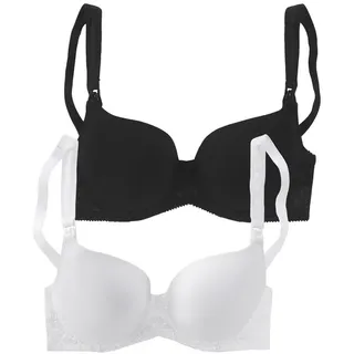 PETITE FLEUR Still-BH Damen weiß+schwarz Gr.95C