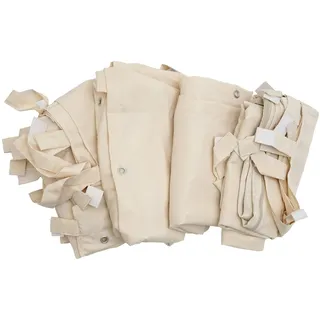 Mendler 4er-Set Seitenwand für Pergola HWC-A22, Ersatzseitenwand Pavillon, 3x3m Polyester creme