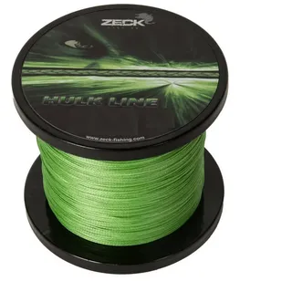 Zeck Hulk Line 500m geflochtene Schnur Wallerschnur grün, Durchmesser zur Auswahl: 0,33mm, 0,40mm, 0,46mm, 0,50mm, Durchmesser/Tragkraft:0.50mm / 42kg Tragkraft
