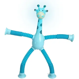 NICERAM Teleskop-Saugnapf-Giraffen-Spielzeug, Teleskop-Giraffen-Saugnapf-Spielzeug, Stretch-Rohr-Giraffen-Saugnapf-Spielzeug für Kinder, sensorisches Spielzeug