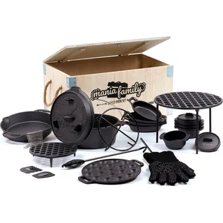 BBQ-Toro Dutch Oven Set in Holzkiste 19-teilig