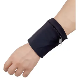 Techigher Outdoor-Sport-Armtasche – dünnes, rutschfestes Armband, Handy-Tasche für Fitness, Sport, Handy, Radfahren, Schwarz