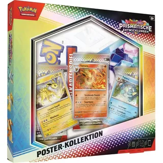 Prismatische Entwicklungen Poster Kollektion DEUTSCH | Pokémon TCG - Scarlet & Violet 8.5 | 3 Boosterpacks + 3 Promo-Karten + Poster | Mit Heartforcards® Versandschutz