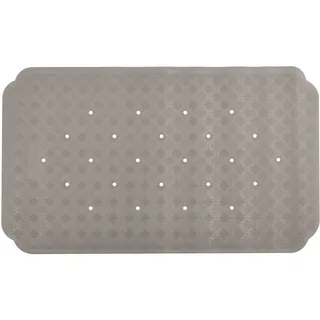 Spirella Duschmatte Ruby Badematte Duscheinlage antibakteriell rutschfest mit Saugnäpfen-Taupe-ca. 53 x 53 cm-Naturkautschuk, Brown