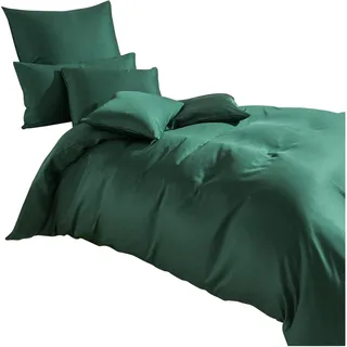 Traumschlaf Uni TencelTM Lyocell Grün 135 x 200 cm + 80 x 80 cm