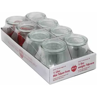 Weck Tulpenform-Glas 220 ml 8 St.