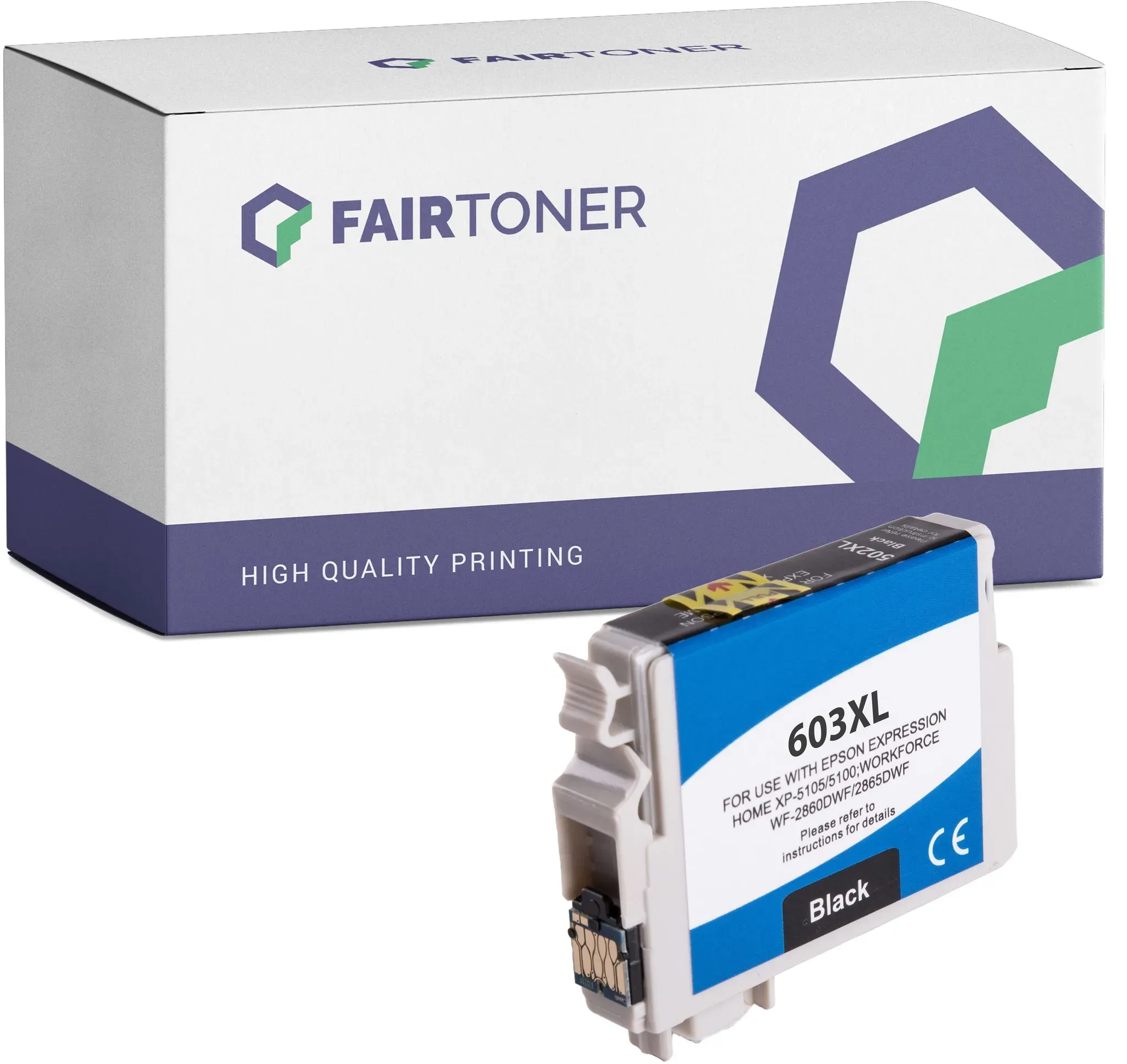 Kompatibel für Epson 603XL (C13T03A14010) Druckerpatrone Schwarz